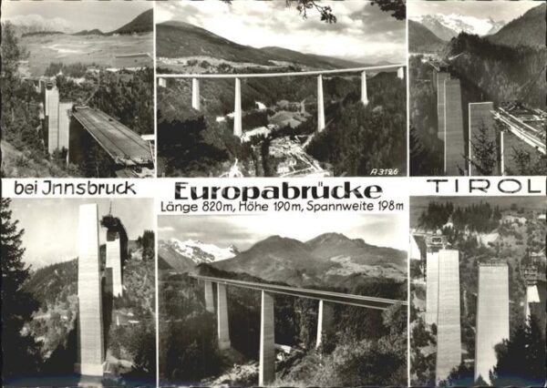 Bruecken Bauwerke Europabrücke Innsbruck Tirol