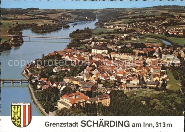 Schaerding Fliegeraufnahme Kuranstalt Barmherzigen