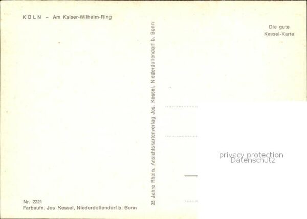 Koeln Rhein Kaiser-Wilhelm-Ring – Bild 2