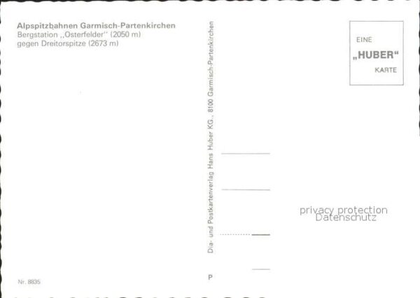 Garmisch-Partenkirchen Alpspitzbahn Bergstation Osterfelder Dr – Bild 2