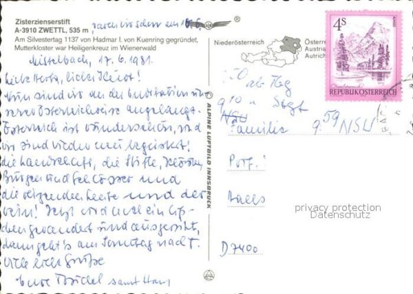 Zwettl-Niederoesterreich Zisterzienserstift Fliegeraufnahme – Bild 2