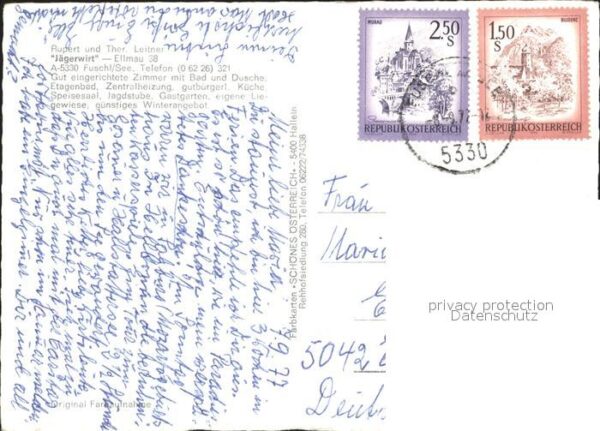 Fuschl See Salzkammergut Jägerwirt – Bild 2