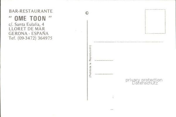 Lloret de Mar Bar-Restaurant Ome Toon – Bild 2