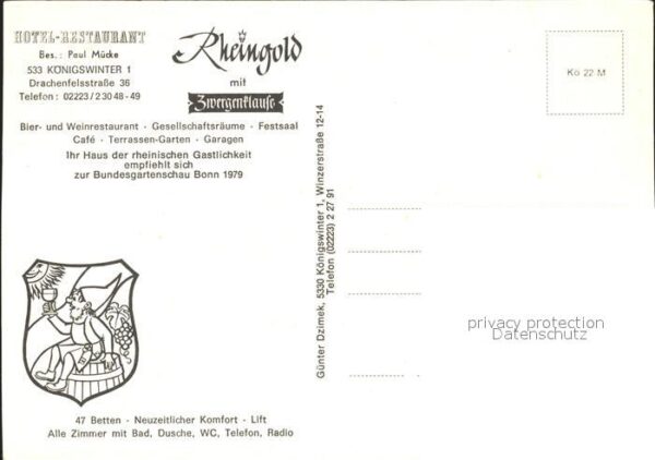 Koenigswinter Hotel-Restaurant Rheingold – Bild 2