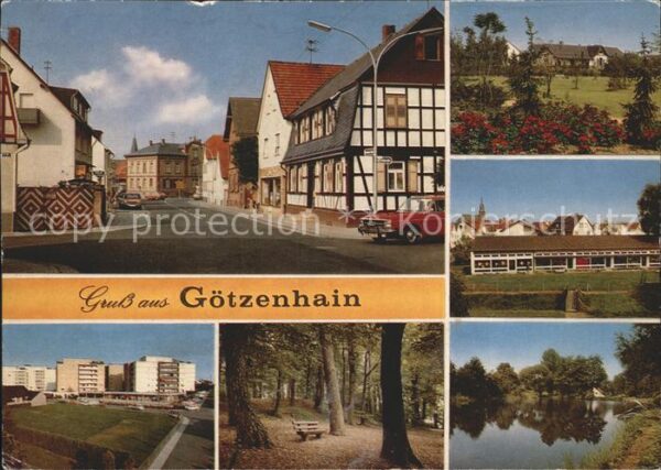 Goetzenhain Teich Gebäude Strassenmotiv