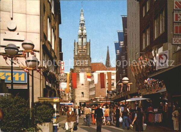 Muenster Westfalen Ludgeristrasse Fussgängerzone