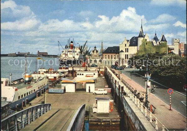 Antwerpen Anvers Flossbrücke Steen Hafenrundfahrt Flandr