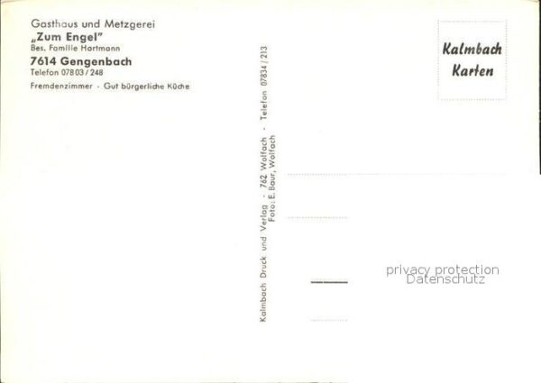 Gengenbach Gasthaus zum Engel – Bild 2