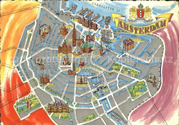 Amsterdam Niederlande Lageplan