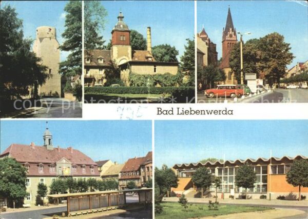 Bad Liebenwerda Lubwartturm Eisenmoorbad Rathaus Schwim