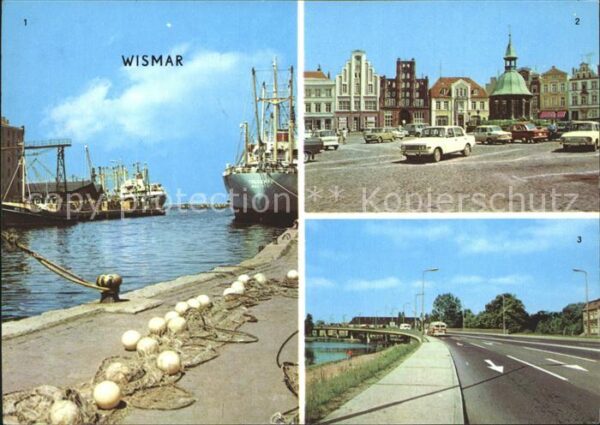 Wismar Mecklenburg Vorpommern Hafen Markt Hochbrücke