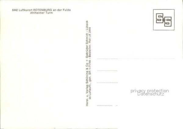 Rotenburg Fulda Fliegeraufnahme Turm – Bild 2