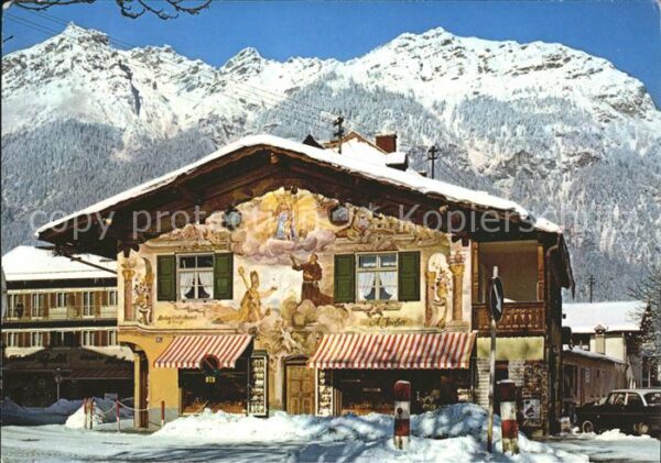 Garmisch-Partenkirchen mit Fresken bemaltes Haus