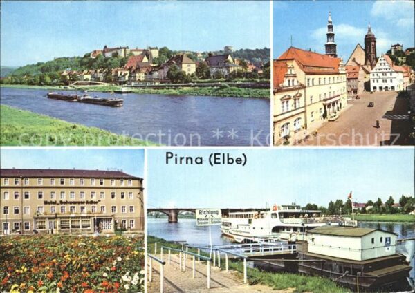 Pirna Elbpartie Markt Rathaus Hotel-Schwarzer