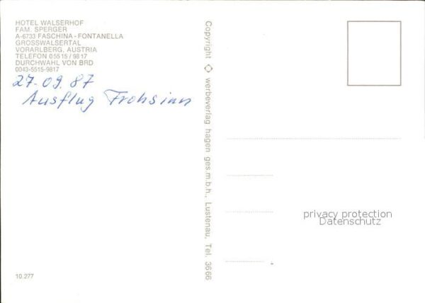 Faschina Hotel Walserhof – Bild 2