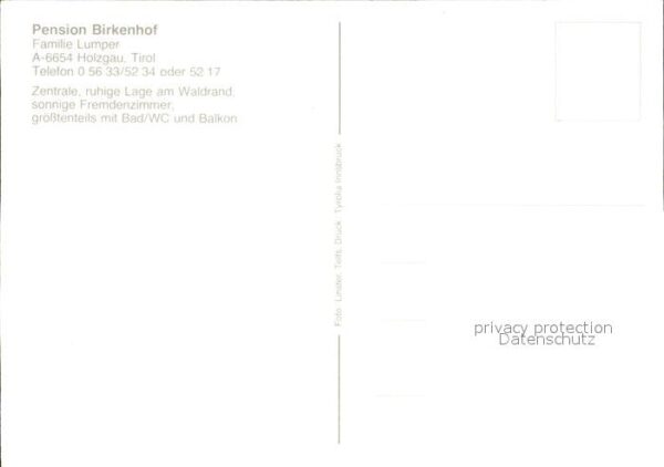 Holzgau Pension Birkenhof – Bild 2