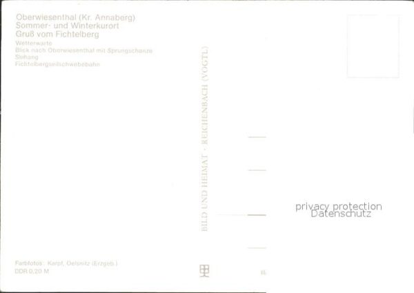Oberwiesenthal Erzgebirge Seilbahn Fichtelberg – Bild 2