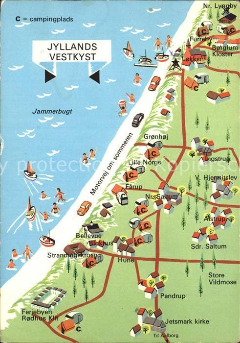 Jylland Westküste Lageplan