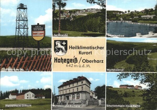 Hohegeiss Harz Schwimmbad Wolfsbachtal Kurheim der Bun