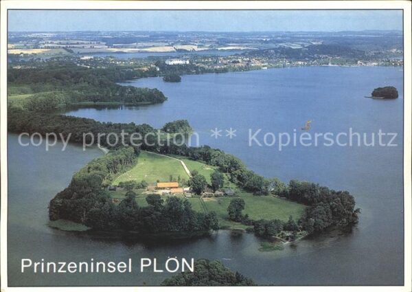 Ploen See Fliegeraufnahme Prinzeninsel