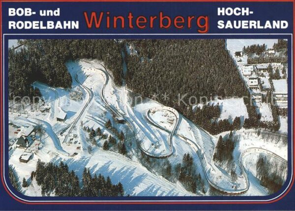 Winterberg Hochsauerland Fliegeraufnahme Bobrodelbahn