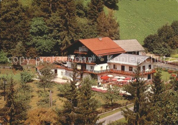 Thumersbach  Fliegeraufnahme Alpengasthof Zieglerwir