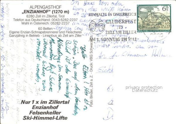 Zell Ziller Tirol Alpengasthof Enzianhof – Bild 2