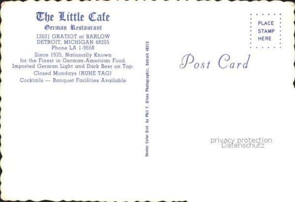 Detroit Michigan Restaurant the Little Cafe – Bild 2