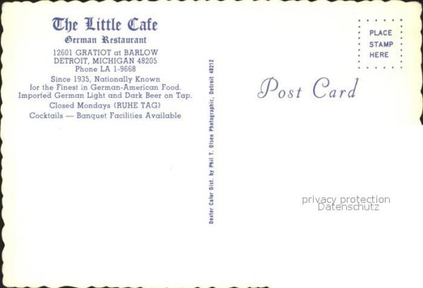 Detroit Michigan Restaurant The Little Cafe – Bild 2