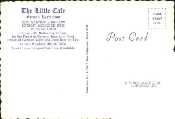 Detroit Michigan Restaurant The Littel Cafe – Bild 2