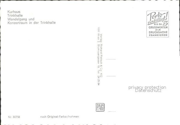 Bad Hall Oberoesterreich Kurhaus Trinkhalle Konzertraum – Bild 2