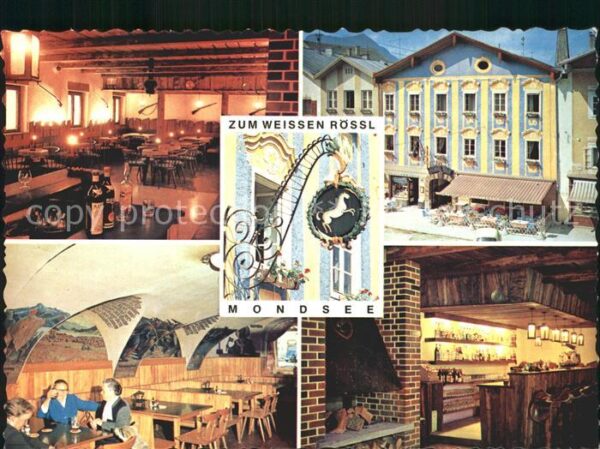 Mondsee Salzkammergut Gasthof zum weissen Rössl