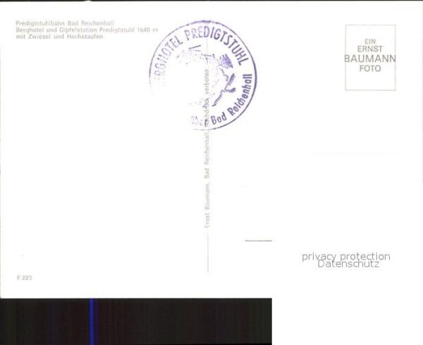 Bad Reichenhall Berghotel Gipfelstation Predigtstuhl Be – Bild 2