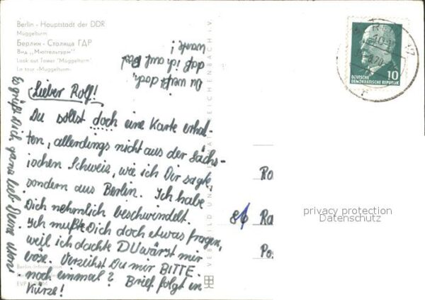 Berlin Müggelturm Hauptstadt der DDR – Bild 2