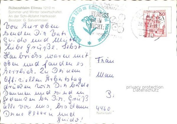 Ellmau Tirol Rübezahlalm Brunnen Holzschnitzerei Ski – Bild 2