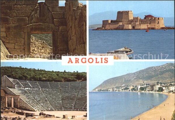 Argolis Ruine Amphitheater Strand