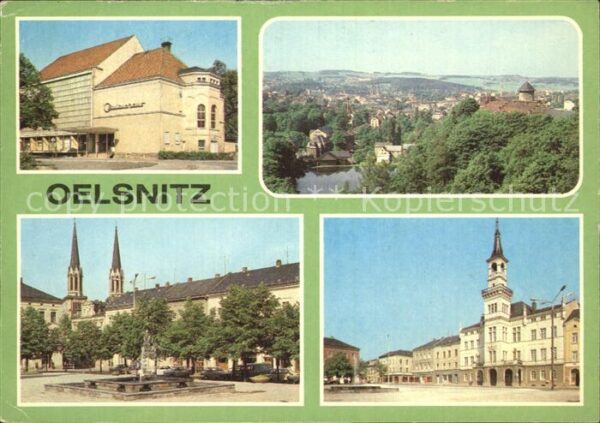 Oelsnitz Vogtland Kulturhaus Ernst Thälmann Platz Rathaus