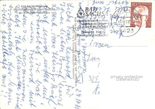 Bad Sachsa Harz Genesungsheim Pfaffenberg Fliegeraufnah – Bild 2