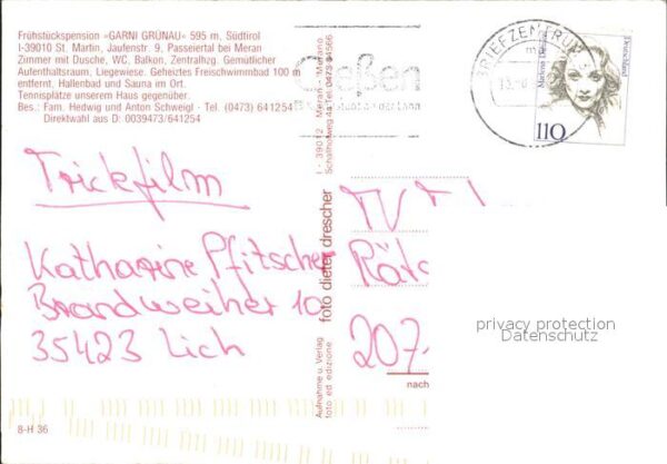 St Martin Passeiertal Pension Garni Grünau – Bild 2
