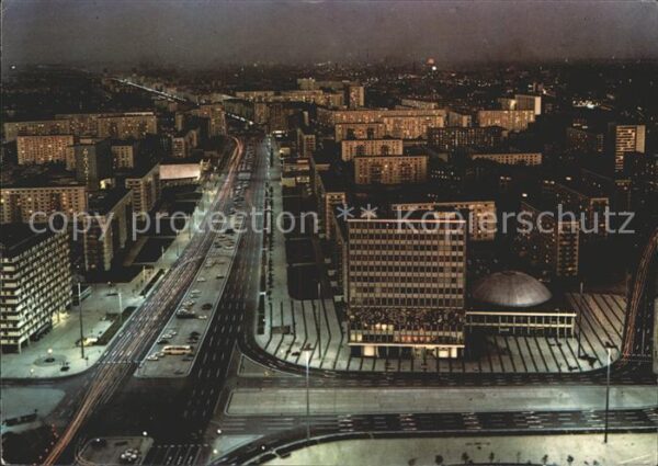 Berlin Blick vom Fernsehturm Karl Marx Allee N