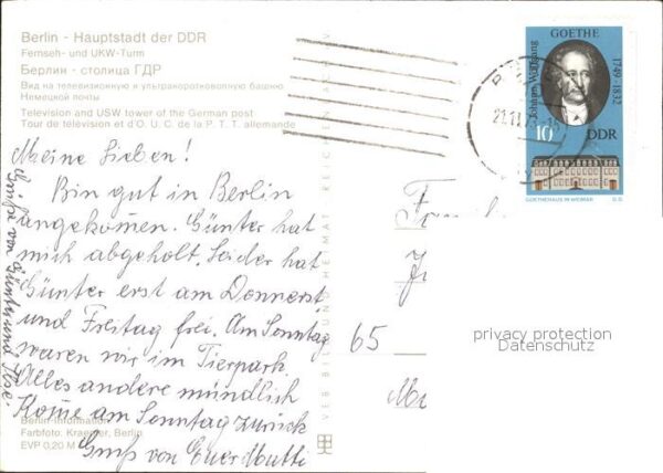 Berlin Fernsehturm Nachtaufnahme – Bild 2