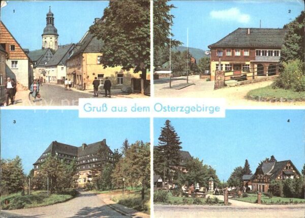 Oberbaerenburg Baerenburg Geising Hauptstrasse Kirche Kipsdorf Ba