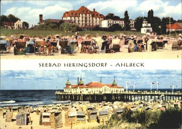 Heringsdorf Ostseebad Usedom FDGB Heim Solidarität Strand Ahlbeck Se