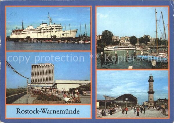 Warnemuende Ostseebad Fährschiff Hotel Neptun Alter Strom Leu