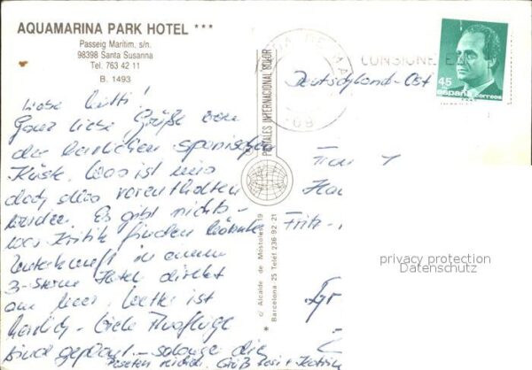 Santa Susanna Aquamarina Park Hotel Swimming Pool – Bild 2