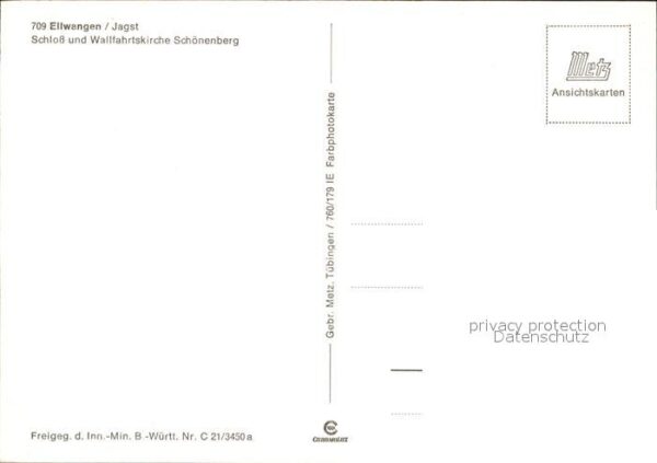Ellwangen Jagst Schloss und Wallfahrtskirche Schönenber – Bild 2