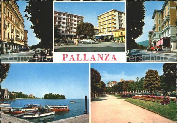Pallanza Teilansichten Hafen Park