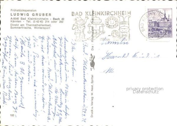 Bad Kleinkirchheim Kaernten Frühstückspension Gruber Schwimmbad – Bild 2