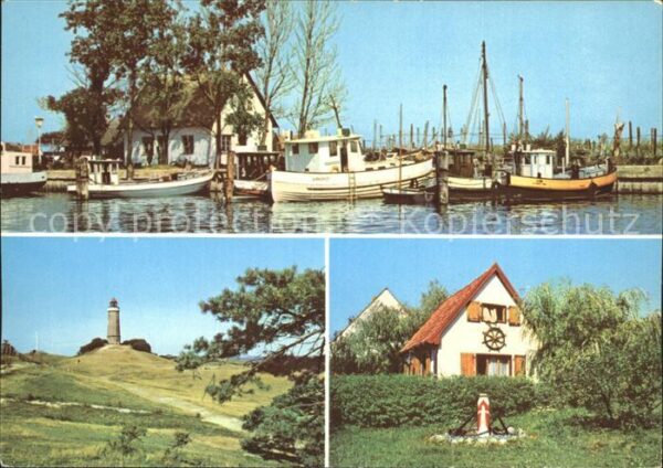 Kloster Hiddensee Leuchtturm Seemannshäuschen Neuendorf H