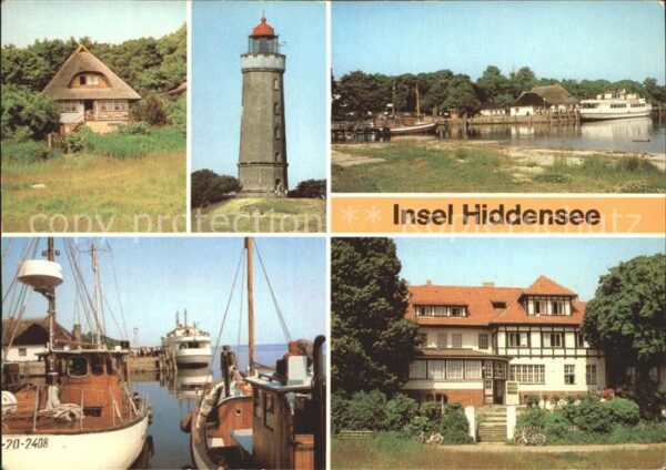 Kloster Hiddensee Fischerhaus Leuchtturm Anlegestelle Haf
